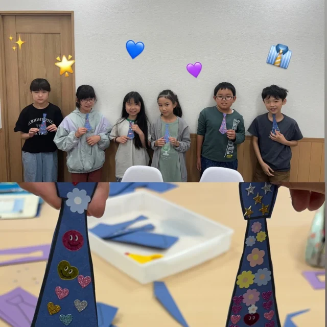 .
こんにちは！ジェイムズ英会話北上校です☺︎
今週は父の日の工作をしました👨💙

You're the coolest!
I love you Dad!
You're the best! などなどメッセージ付きでネクタイを可愛くデコレーションしていました👔💖

みんなのお父さんが喜んでくれますように✨

ジェイムズ英会話北上校では、現在サマーキャンペーン開催中です！🌻☀️🍉
この夏、子どもから大人まで楽しめる英会話レッスンを始めてみませんか？
初心者の方も安心してスタートできるカリキュラムと、楽しく学べるアクティビティが充実しています♪

📍北上市で英会話教室をお探しの方
📚楽しく英語を学ばせたい保護者の方
🎯夏休みにスキルアップしたい学生さん
💼仕事に活かせる英語力を身につけたい社会人の方

まずは無料体験レッスンからお気軽にご参加ください✨
詳しくはプロフィールのリンクからチェック👆

#英会話 #北上英会話 #ジェイムズ英会話 #英会話教室 #こども英会話 #父の日工作 #英語で工作 #サマーキャンペーン #英語学習 #無料体験 #英語が好きになる #英語でコミュニケーション #北上市 #英語教育
#ジェイムズ英会話北上校　#北上英会話　#北上英語　#北上大人英会話　#北上子供英会話　#北上習い事　#花巻英語　#水沢英語　#金ヶ崎英語